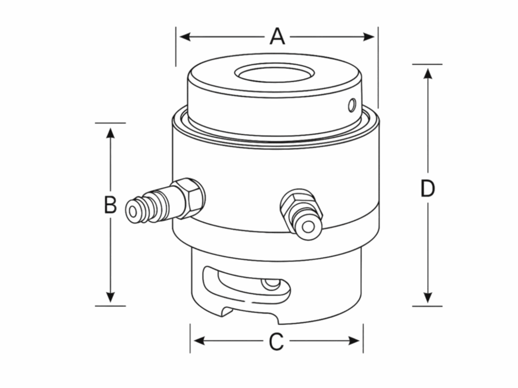 Line art of the SR Series tensioners